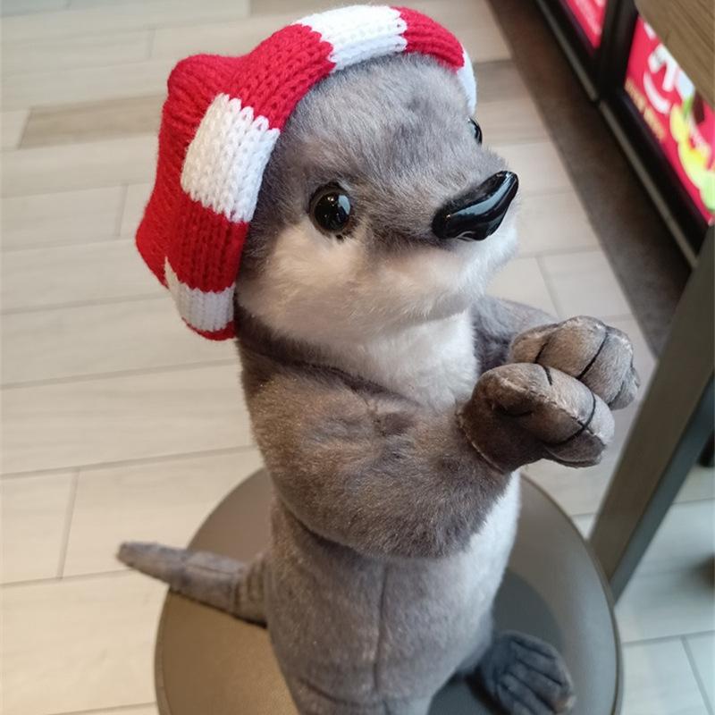 Милые Звоночки Животные-Благословение Енот Выдра Кукла Плюшевая Игрушка Кенгуру в Плаще Кукла Детская Тряпичная Кукла