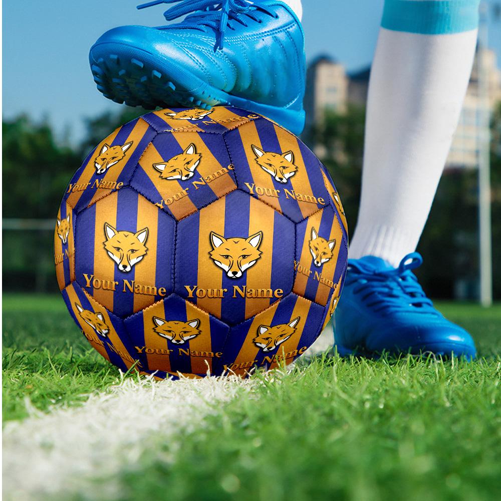 Leicester City Fashion Size 5 Football Wearproof Non‑Slip Soccer Ball For Sports Training Entertainment Use