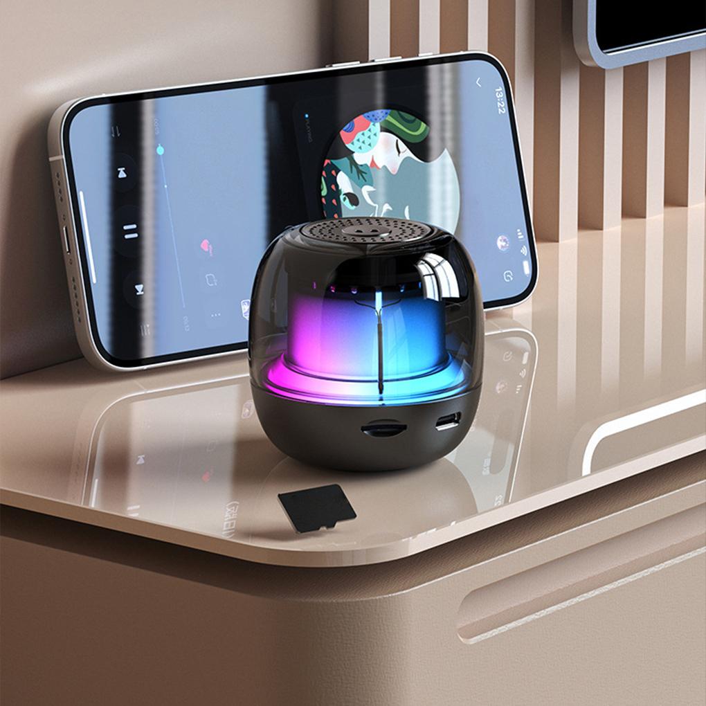 RGB Свет Динамик Беспроводной Bluetooth Портативный Мини Сабвуфер Плеер Многофункциональный Bluetooth Динамик USB Уличный Динамик Подарок