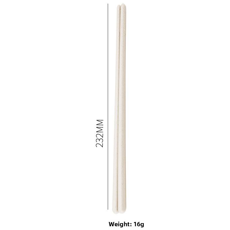 Складной портативный набор столовых приборов Wheat: Креативные складные палочки для еды, вилка, ложка, пластиковый дизайн для студентов