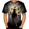 Fashion Men's Summer Street Clothing 3D Printing Anime Naruto Short Sleeve T-shirt