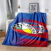 FC Viktoria Flannel Blanket Soft All-Season Throw, Design for Camping, Car Travel, Hiking Sofa, Bed, Office Perfect Gift for Parties
