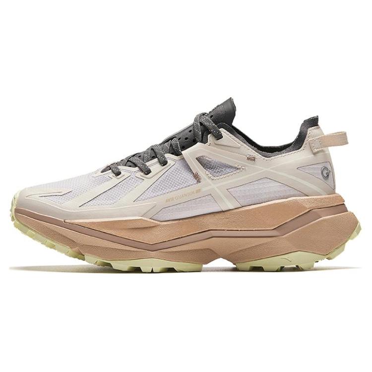Anta Cushioning Slip Resistant Low top Running Shoes Women's Gray 122416602A-3