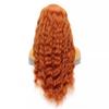 Synthetic Long Curly Hair Wig for Woman Water Wave Ginger Wig Female Costume Cosplay Halloween Party Girls Lolita Wig