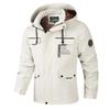 Men's Casual Jacket Parka Coat Autumn and Winter Hooded Jacket Shirt Men's Jacket Solid Color