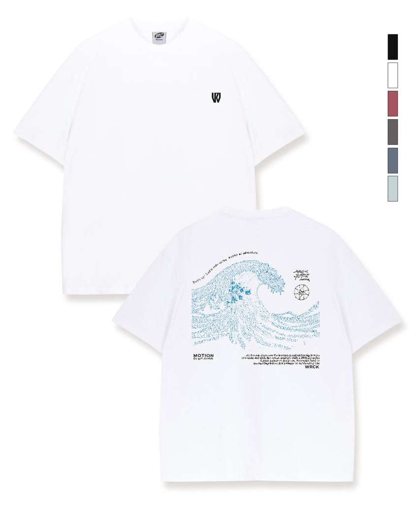 WILDROCK Motion Wave Cool Cotton Overfit Half T-Shirts