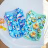 Spring and summer pet clothes, cat and dog clothing, vest cartoon three-dimensional printing, more breathable than a bear