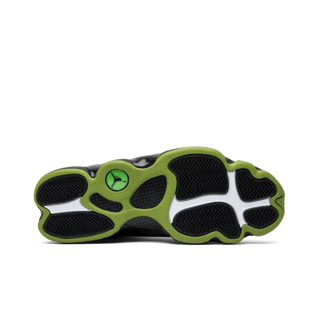 Air Jordan 13 Retro 'Altitude' 2017 (Unisex) Black / Altitude Green Vintage Basketball Shoes 414571 042