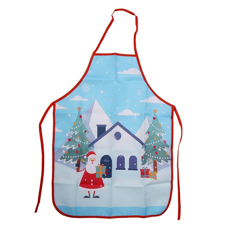 1 шт. фартук Санта-Клауса, рождественская елка, украшение для ужина, для мужчин и женщин, милый домашний кухонный фартук для приготовления пищи, выпечки, маслянистый фартук