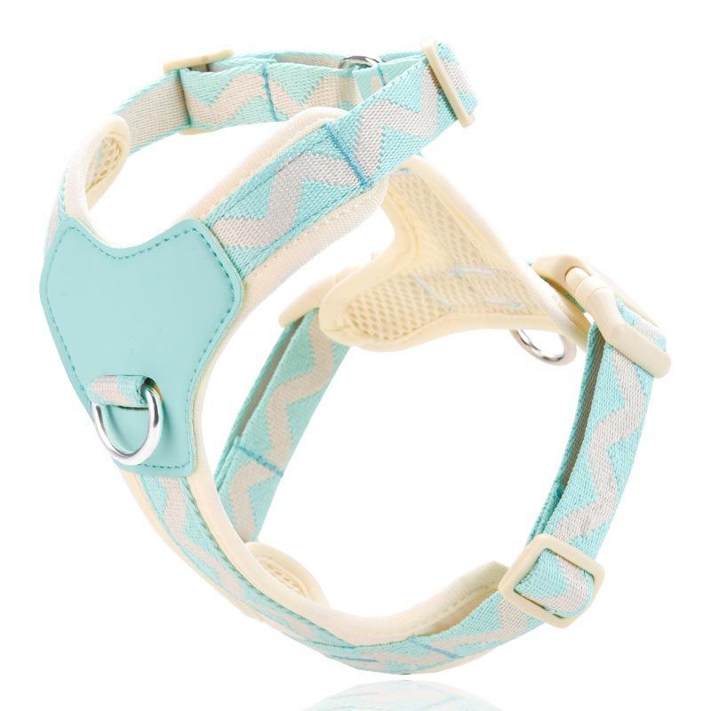 Dog vest style harness Adjustable Dog Harness Vest Anti Escape Leash Set Breathable Pet Chest Back Strap for Small Medium Large