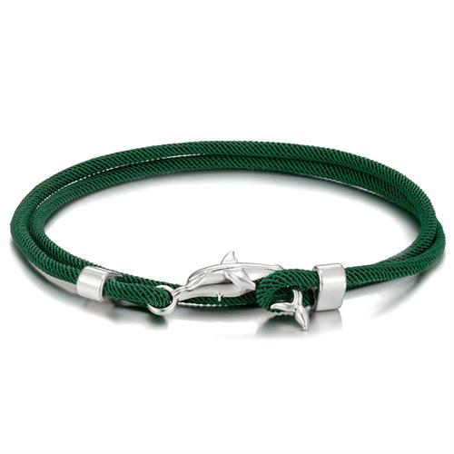 Миланская веревка Цветной браслет с несколькими кругами Регулируемый для мальчиков и девочек Маленький свежий браслет-шнурок с дельфином