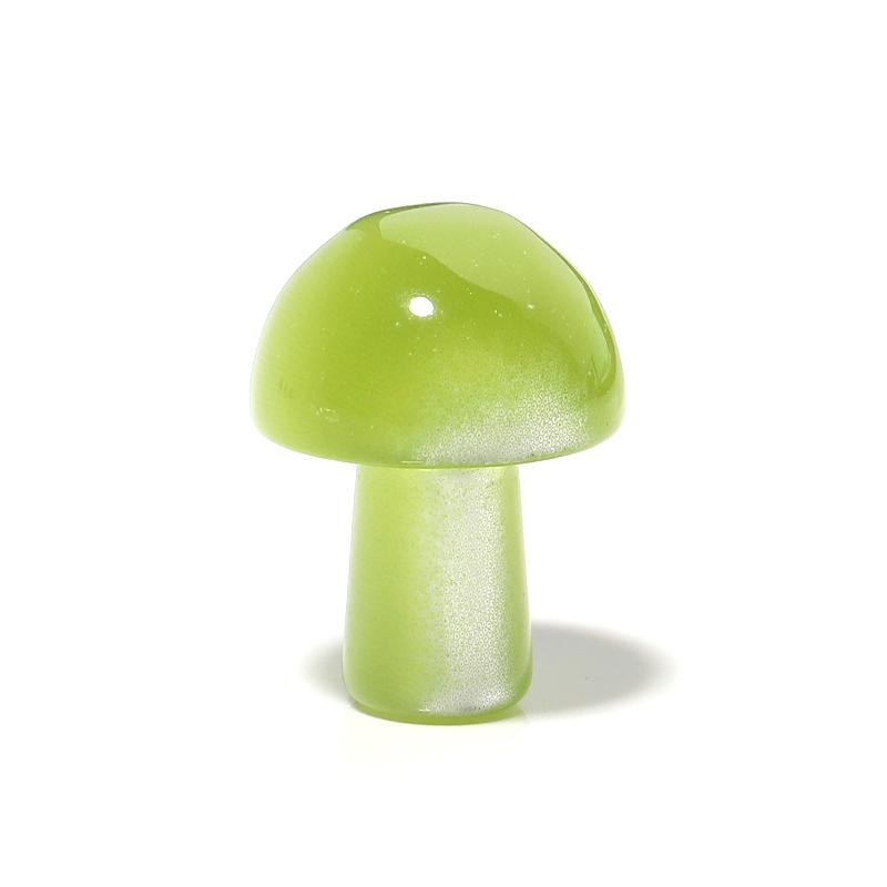 5Pcs/Lot 20×15mm Cat's Eye Beads Colorful Mushroom Shaped Nonporous Accessories For Jewelry Production Diy Charm Pendant