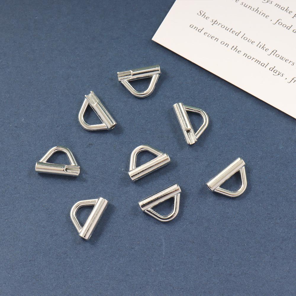 Ручная работа, Пряжка для ремешка часов из цинкового сплава, Соединитель для браслета с D-образным кольцом с пружинным штифтом быстрого снятия