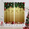 Christmas Decoration Curtains Snowflakes Christmas Tree Decoration Curtains Living Room Bedroom Fireplace New Year Curtains