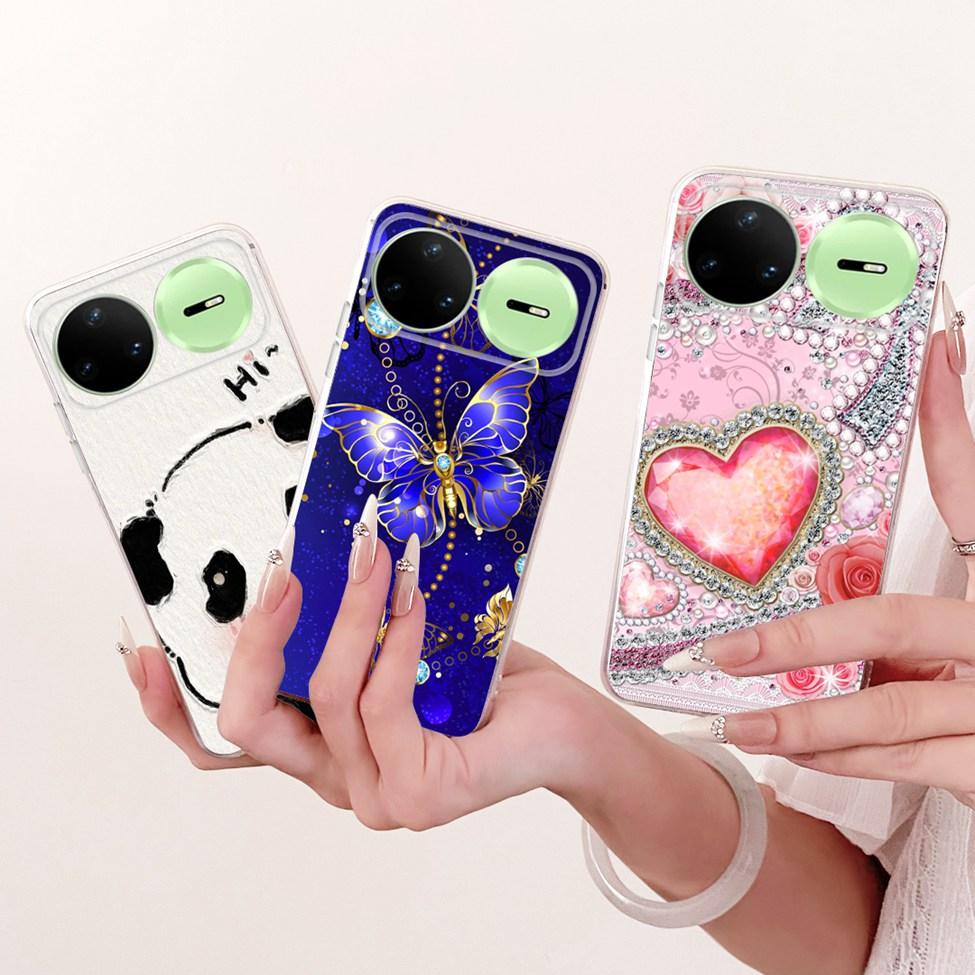 Clear For Huawei Nova 15 Pro Case KLE-AL00U Luxury Cute Cat Fashion Butterfly Cool Painted Casing For Huawei Nova15 Pro Cover