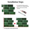 10 шт. 3D Настенные Наклейки DIY Квадратная Плитка Водонепроницаемые Маслостойкие Отклеивающиеся Обои Наклейки Для Домашнего Декора Рождественский Современный Стиль