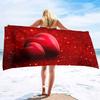 Rose Print Series Seaside Vacation Beach Towel Swimming Bath Towel Sports Towel