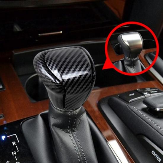 Carbon Fiber ABS Gear Shift Knob Head Cover Trim For Lexus LX570 2016-