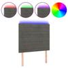 VidaXL LED Headboard Bedroom Furniture Single Bed Accessory Headboard Bed Frame Interior Dark Grey 3122601