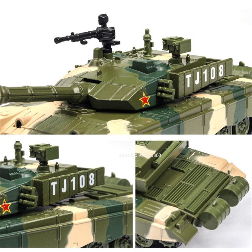 1:32 Тип ZTZ-99 Модель Транспортера Танков Игрушечный Автомобиль Сплав Литье Под Давлением Транспортные Средства Металлический Кузов Звук Свет Резиновые Шины Игрушки для Детей