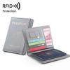 Женские Мужские RFID Винтажные Деловые Обложки для Паспорта Держатель Множества ID Банковской Карты PU Кожаный Кошелек Чехол Дорожные Аксессуары