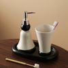 Керамическая бутылка для лосьона, стакан для полоскания горла, современная бытовая туалетная бумага для отеля, дозатор дезинфицирующего средства для рук, бутылка, стакан для ополаскивателя для полости рта