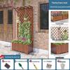 JINGGENG Outdoor Garden Trellis & Planter Box