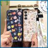 Cute Ring Phone Case For Samsung Galaxy M34 5G/F34/SM-M346B Wrist Strap Anti-dust Silicone Back Cover Protective Cartoon