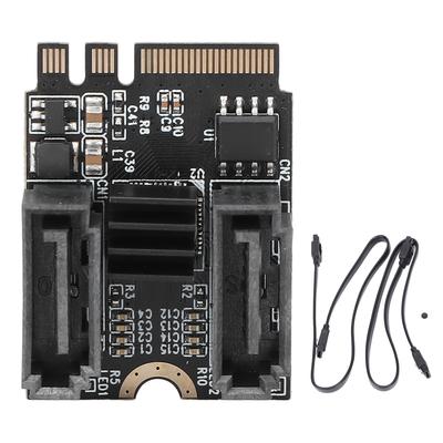 Карта-адаптер HDD M2 to SATA3.0 6 Гбит/с Быстрая передача Чип JMB582 Поддержка карты расширения PCI Express для Win 7 10 для OS X