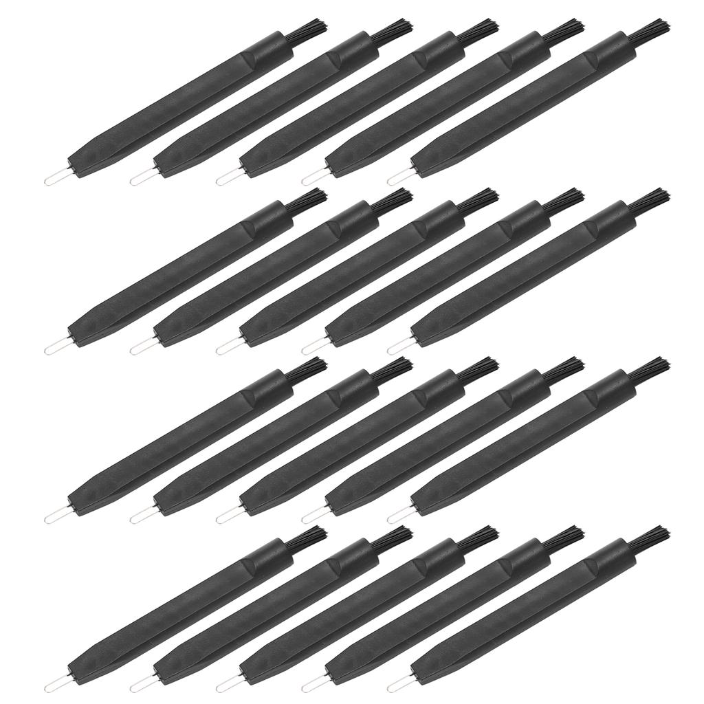 20 шт. Щеточка для чистки слуховых аппаратов с магнитной петлей для наушников, многофункциональный очиститель, черный цвет