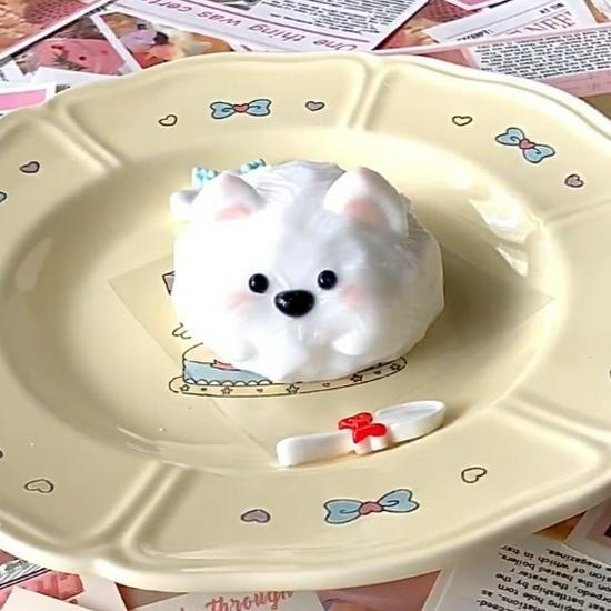 Сквиш-игрушка 'Медведь из масла': Коробка-сюрприз с медленным отскоком для снятия стресса