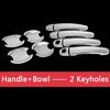 For VW Jetta Mk4 A4 Chrome Door Handle Covers Trim Set for Volkswagen 1J 1999-2007 Accessories Stickers Car Styling 2000 2005