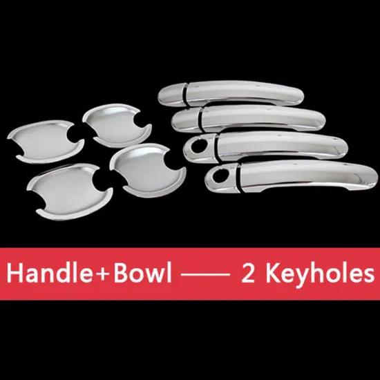 For VW Jetta Mk4 A4 Chrome Door Handle Covers Trim Set for Volkswagen 1J 1999-2007 Accessories Stickers Car Styling 2000 2005