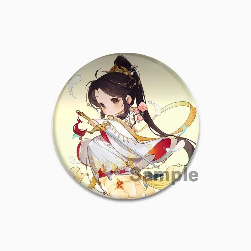 32/44/58 мм значок благословения небесного чиновника Huacheng Xie Lian аниме-броши ручной работы милые эмалевые булавки для воротника одежды украшения 44/58 мм