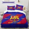 Постельное белье с узором ФК Барселона Домашний декор Подарок на день рождения (1 пододеяльник + 2 наволочки, без наполнителя)