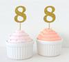 Дарлинг Сувенир| Ботворезы для кексов с номером 8 на день рождения | Украшения для десерта на день рождения, годовщину, упаковка