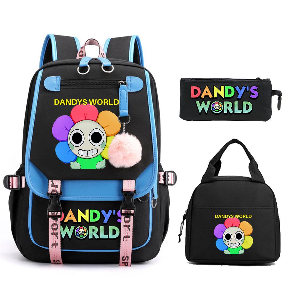 Модный рюкзак с принтом Dandy's world, трансграничный тренд, универсальная студенческая сумка для кампуса для мужчин и женщин