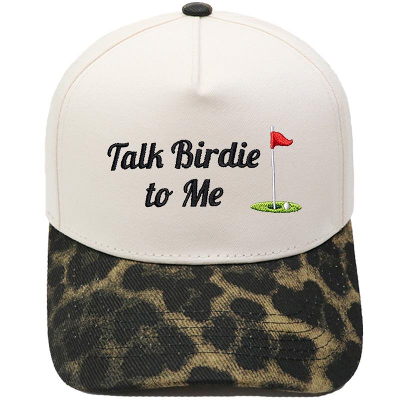 Talk Birdie to Me Truck Driver Hat Embroidery Color Matching Baseball Cap Men's and Women's Outdoor Sports