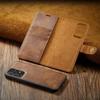 Business Genuine Leather Wallet Case for iPhone 13 12 11 Card Holder Strong Magnetic Flip Cover For Samsung S22 S21 S20 S10 A33 A53 A73 A52 A51 A71