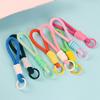 Creative Braided Lanyard Keychain Phone Strap Anti Lost Phone Chain Wristband Carabiner Knot Rope Keyring Camera Charm