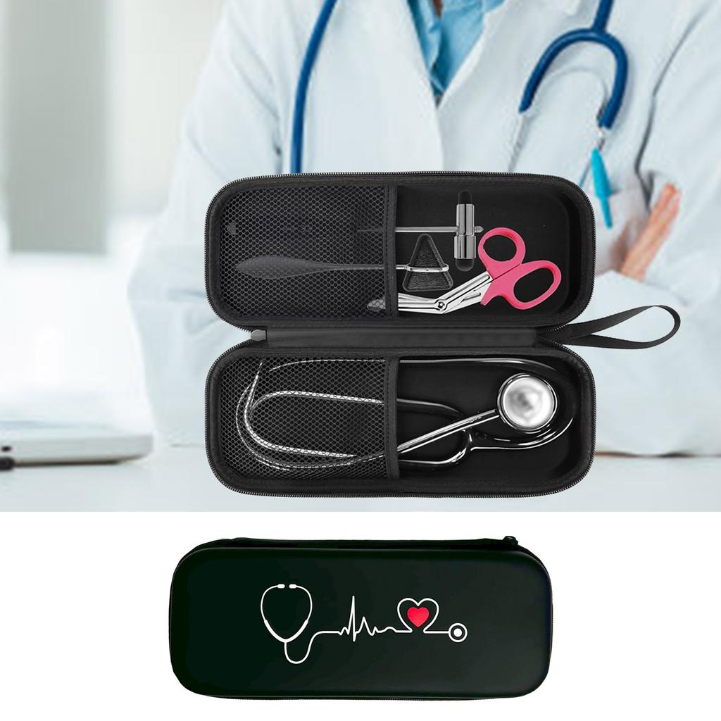 Прочный чехол для хранения стетоскопа 3M Littmann Classic III с дополнительным сетчатым карманом для врачей, медсестер, аксессуаров для инструментов