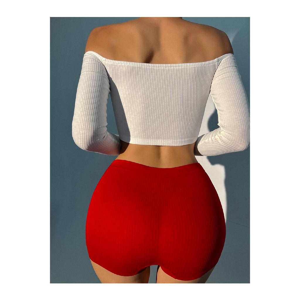 Женские черные шорты на бретелях из ткани, трусики