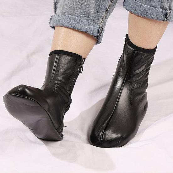 Зимние носки средней длины из искусственной кожи, сохраняющие тепло, ветрозащитные, однотонные, напольные носки, повседневные носки