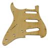 1Pcs Guitar Pickguard 11 Hole Sss Linden Wood With Decorative Flower Pattern For St Electric Guitars