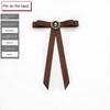 Coffee Color Shirt Unique Accessories Elegant Neck Tie New Charming Pins  For Girls