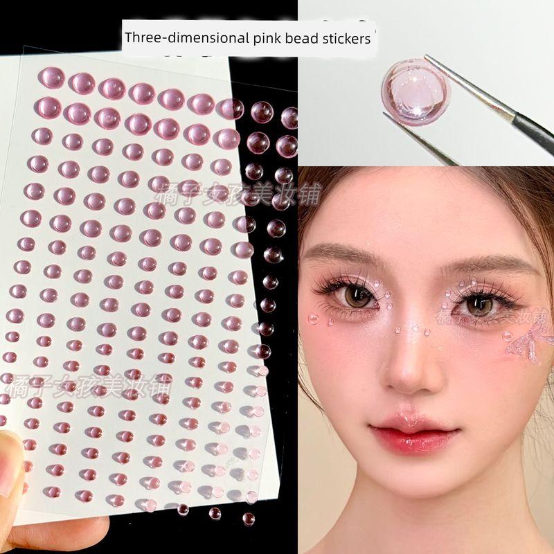 Music Festival Makeup Face Pasters Butterfly Ornament Star Moon Stick-on Crystals Concert Face Sticker Ornament Ornament Rhinestone Bright Diamond