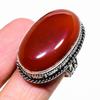 Carnelian Gemstone 925 Sterling Silver Gift Jewelry Ring Size 7