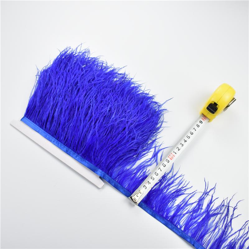 Перья1Метр Натуральная бахрома из страусиных перьев 8-10 см Цветные пушистые перья Отделка для шитья платьев Декор одежды Декор для вечеринок