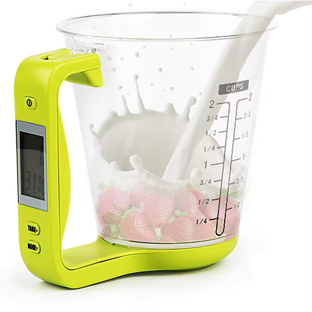 Digital Kitchen Electronic Measuring Cup Scale Household Jug Scales with LCD Display Temp Measurement