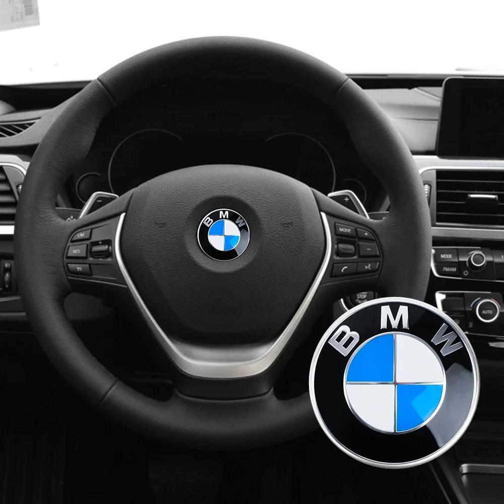 GTJK9 Car Emblem Steering Wheel Decoration Badge Sticker Logo Accessories For BMW M Logo G80 E84 F48 G01 G11 X1 X2 X3 X4 X5 X6 G07 G86